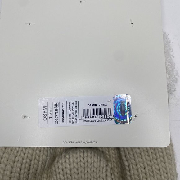 Cloud Island Baby Fox Hat and Diaper Cover Set in Beige/White, 0+ Months New - Picture 4 of 7